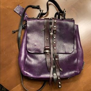 A.S 98 Harold Bag, Italian Leather, Purple